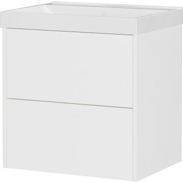 Dulap sub chiuvetă alb suspendat cu aspect mat 61x65 cm Bodera – Germania