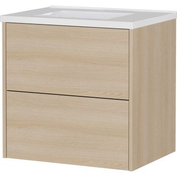 Dulap sub chiuvetă în culoare naturală suspendat cu aspect de lemn de stejar 61x61 cm Bodera – Germania