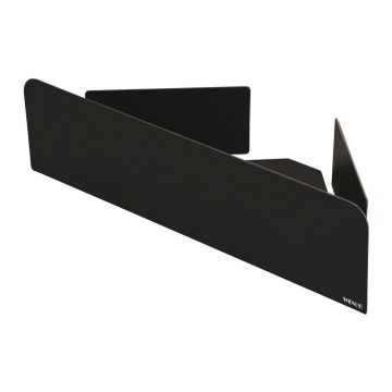 Raft pentru baie negru autoadeziv/pentru colț cu Turbo-Loc din oțel inoxidabil Lizan – Wenko