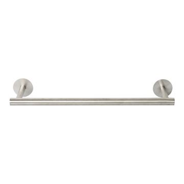 Suport pentru prosoape argintiu lucios autoadeziv din metal Fixeo – douceur d'intérieur