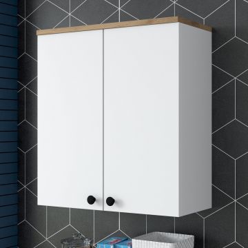 Dulap Baie suspendat Ozan, Nuc, 65x72x32 cm - Nuc