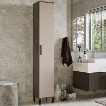 Dulap-coloana Aurelius antracit-Latte, 30x30x184 cm - Bej