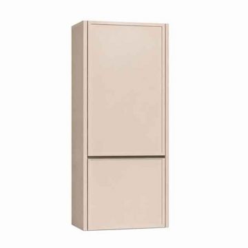 Dulap coloana mediu suspendat KolpaSan Orphia 1 usa si 1 sertar 45x100 cm finisaj light grey
