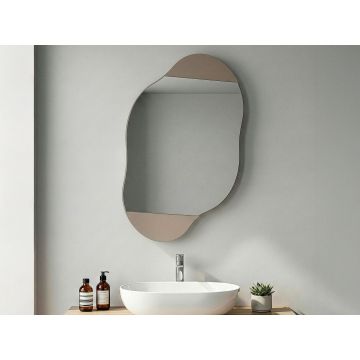 Dulap de baie Cloud Storage Bathroom Wall Mirror, Diverse culori, 60x13x75 cm - Moca deschis