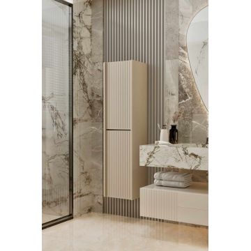Dulap de baie, Hanah Home, Capella, 34x138x32 cm, MDF LAMINAT, Gresie