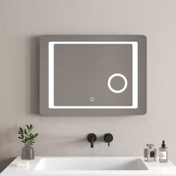 Oglinda cu iluminare Inter Ceramic dreptunghiulara 80x60 cm