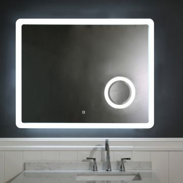 Oglinda cu iluminare si dezaburire Inter Ceramic 100x80 cm dreptunghiulara
