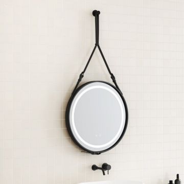 Oglinda cu iluminare si dezaburire Inter Ceramic Catania rotunda 100 cm