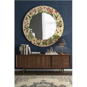Oglinda decorativa, Artmdfmrr12, Sticla, Cadru: 100% MDF, Multicolor
