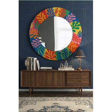 Oglinda decorativa, Artmdfmrr3, Sticla, Cadru: 100% MDF, Multicolor