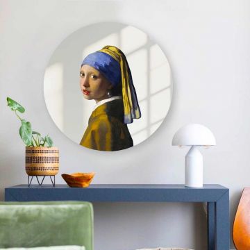 Oglinda decorativa, AY11752, Sticla, ø30 cm, Multicolor