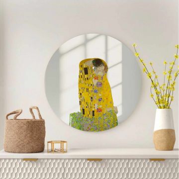 Oglinda decorativa, AY11753, Sticla, ø30 cm, Multicolor