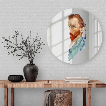 Oglinda decorativa, AY11755, Sticla, ø30 cm, Multicolor