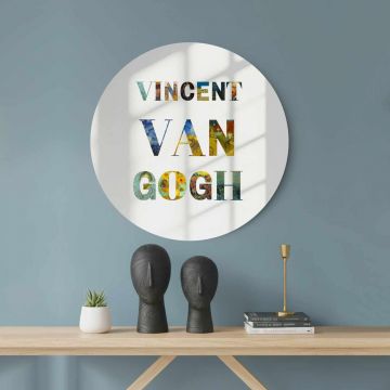 Oglinda decorativa, AY11756, Sticla, ø30 cm, Multicolor