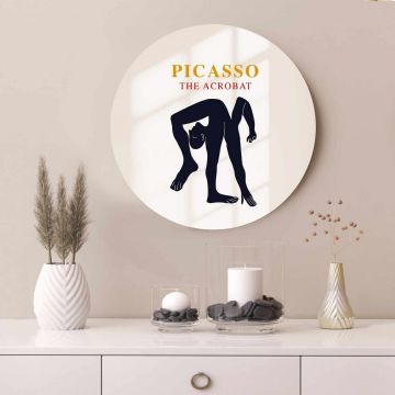Oglinda decorativa, AY11765, Sticla, ø30 cm, Multicolor