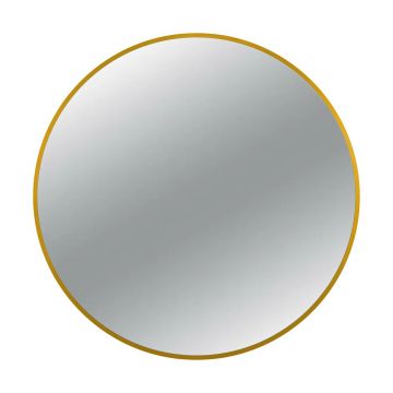 Oglinda rotunda Balneo Corina 60 cm cu rama aurie
