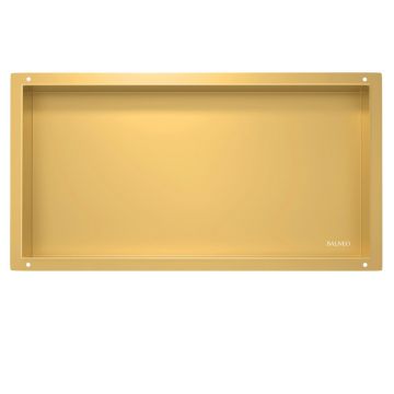 Raft incastrat dreptunghiular Balneo Wall-Box No Rim 60x30x10 cm auriu lucios fara rama