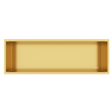 Raft incastrat dreptunghiular Balneo Wall-Box No Rim 90x30x10 cm auriu lucios fara rama