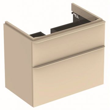 Dulap baza Geberit Smyle Square cu 2 sertare 75cm gri nisip lucios Dulap baza Geberit Smyle Square cu 2 sertare 75cm gri nisip lucios