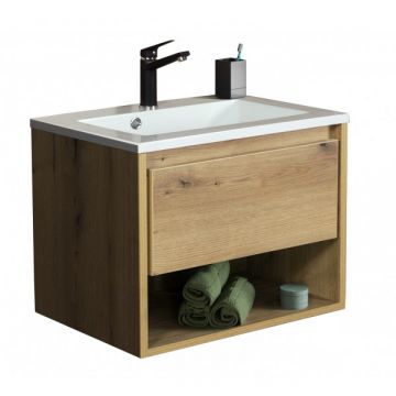 Dulap baza suspendat Sanotechnik Soho 60x48x46cm finisaj stejar antic Dulap baza suspendat Sanotechnik Soho 60x48x46cm finisaj stejar antic