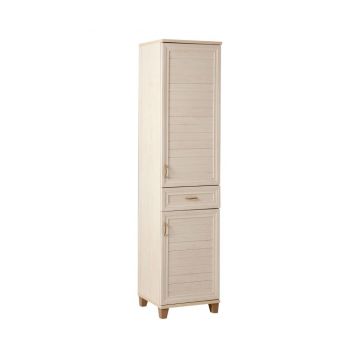 Dulap pentru baie Vella, PAL melaminat, 58x39x177 cm, natural - Vella, Crem