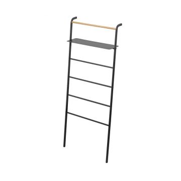 Etajera pentru baie Tower Ladder Black - Yamazaki, Negru