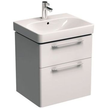 Set mobilier Kolo Traffic 60cm cu lavoar si dulap baza cu 2 sertare inchidere lenta alb lucios Set mobilier Kolo Traffic 60cm cu lavoar si dulap baza cu 2 sertare inchidere lenta alb lucios