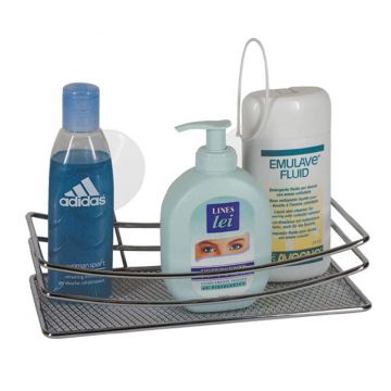 Suport accesorii de baie Star - Artex, Gri & Argintiu Suport accesorii de baie Star - Artex, Gri & Argintiu