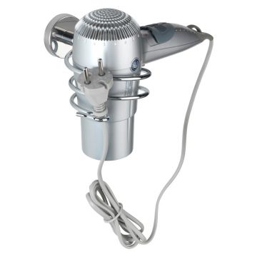 Suport de perete din inox pentru uscător de păr Wenko Bosio Suport de perete din inox pentru uscător de păr Wenko Bosio
