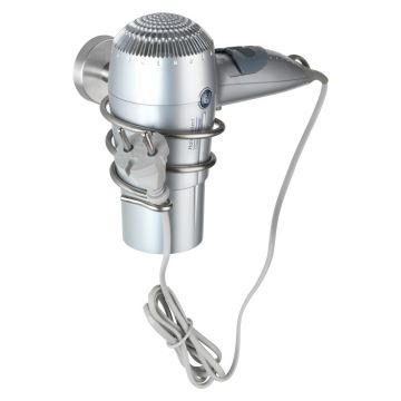 Suport de perete din inox pentru uscător păr Wenko Bosio Matt Suport de perete din inox pentru uscător păr Wenko Bosio Matt
