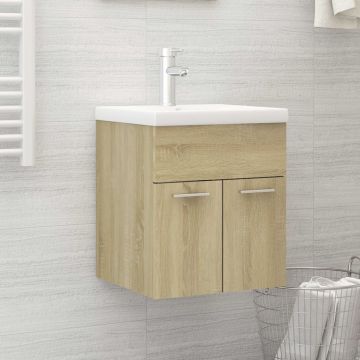 vidaXL Dulap de chiuvetă, stejar sonoma, 41x38,5x46 cm, PAL vidaXL Dulap de chiuvetă, stejar sonoma, 41x38,5x46 cm, PAL