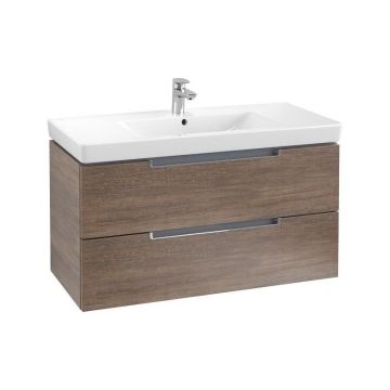 Baza lavoar Villeroy&Boch Subway 2.0 100x42xH45 cm stejar Baza lavoar Villeroy&Boch Subway 2.0 100x42xH45 cm stejar