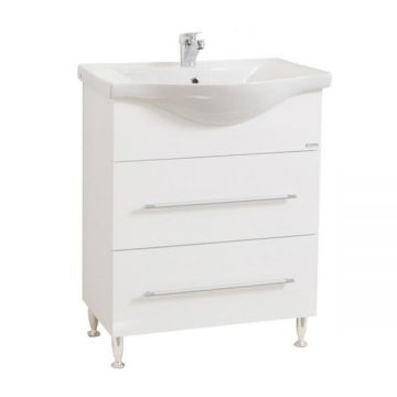 Baza si lavoar baie GN1871 - 80 cm, alb Baza si lavoar baie GN1871 - 80 cm, alb