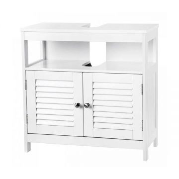 Dulap baie cu 2 compartimente Alb 60x60x30 cm - Caerus Capital Dulap baie cu 2 compartimente Alb 60x60x30 cm - Caerus Capital