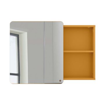 Dulap baie de perete cu oglindă Tom Tailor Color Bath Large, galben muștar