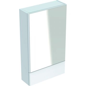 Dulap cu oglinda Geberit Selnova Square 49.3x85x17.6 cm alb lucios