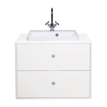 Dulap cu chiuvetă fără baterie alb suspendat 80x62 cm Color Bath – Tom Tailor