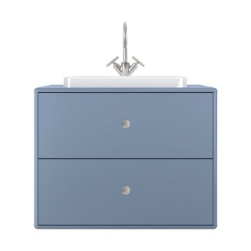 Dulap albastru cu chiuvetă fără baterie 80x62 cm Color Bath - Tom Tailor for Tenzo
