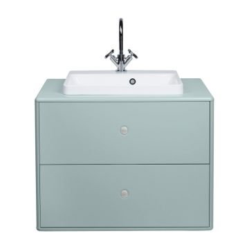 Dulap verde mentă cu chiuvetă fără baterie 80x62 cm Color Bath - Tom Tailor for Tenzo