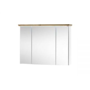 Dulap suspendabil cu oglinda alb stejar artizanal Toskana 84x24x70 cm Dulap suspendabil cu oglinda alb stejar artizanal Toskana 84x24x70 cm