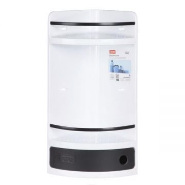 Dulapior de colt pentru dus cu sertar negru - Maxdeco Dulapior de colt pentru dus cu sertar negru - Maxdeco
