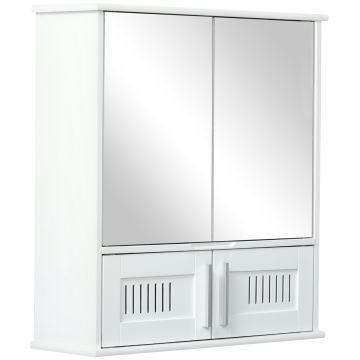 Mobilier suspendat de baie Kleankin, 55x17.5x60cm | Aosom Romania