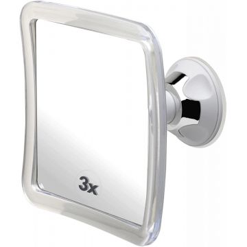 Oglinda de baie Mirrorvana, sticla/plastic, argintiu, 16 x 16 cm Oglinda de baie Mirrorvana, sticla/plastic, argintiu, 16 x 16 cm