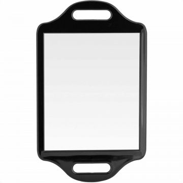 Oglinda pentru barbierit Mirrorvana, plastic/sticla, negru, 35 x 21 cm