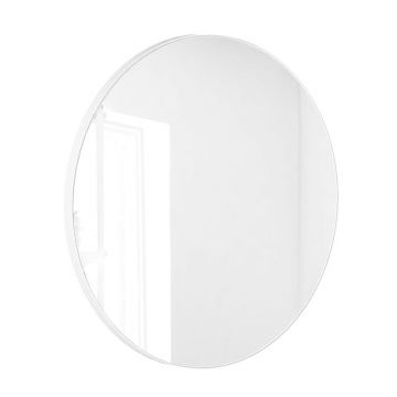 Oglinda rotunda Massi Valo Slim lucrata manual 70 cm alb