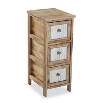 Organizator pentru baie cu 3 sertare Henna, Versa, 32x26x63 cm, lemn Organizator pentru baie cu 3 sertare Henna, Versa, 32x26x63 cm, lemn