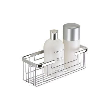 Raft pentru baie argintiu de montat pe perete din oțel inoxidabil Gedy Smart – Sapho