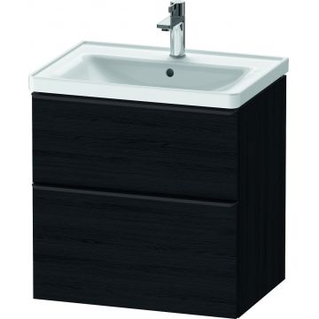 Dulap baza Duravit D-Neo cu 2 sertare pentru lavoar 65cm Black Oak