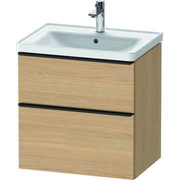 Dulap baza Duravit D-Neo cu 2 sertare pentru lavoar 65cm Natural Oak