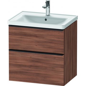 Dulap baza Duravit D-Neo cu 2 sertare pentru lavoar 65cm Natural Walnut Decor